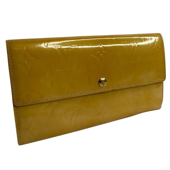 Louis Vuitton Yellow Impression Monogram Vernis Wallet ~EUC - Picture 2 of 16